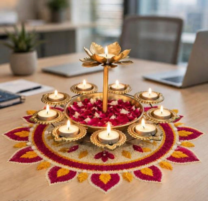 Beautiful designer 10 Diya’s urli