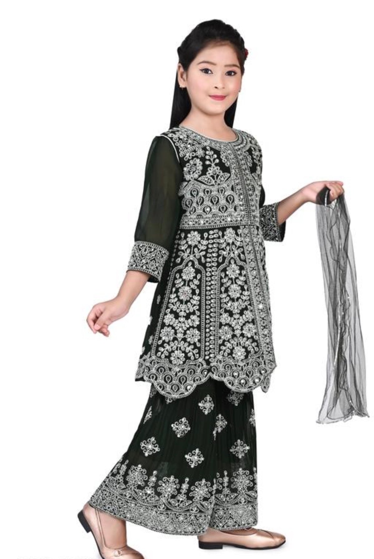Beautiful designer plazo suit for girls