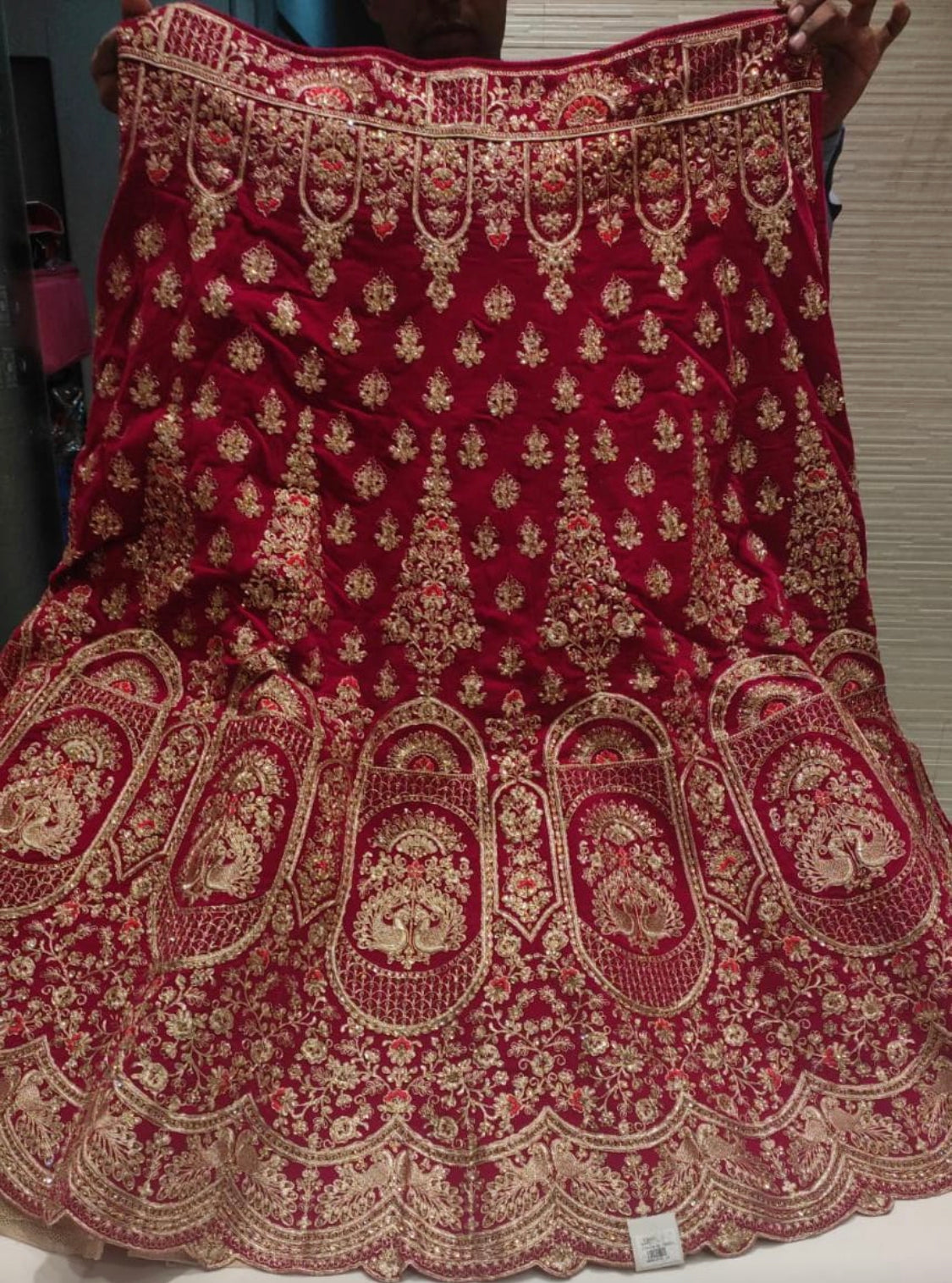 Beautiful designer heavily embroidery bridal lengha