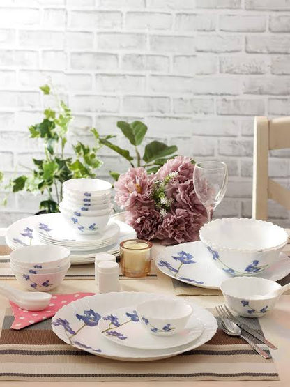 LaOpala Blue Orchids Dinner Set Of 29