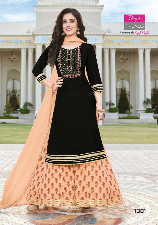 Beautiful designer kurta sharara set