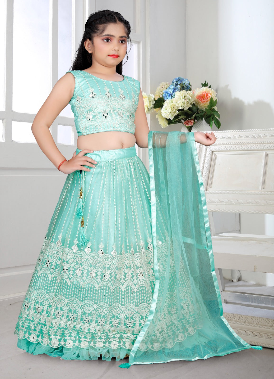 Beautiful designer lucknowi embroidery lengha choli