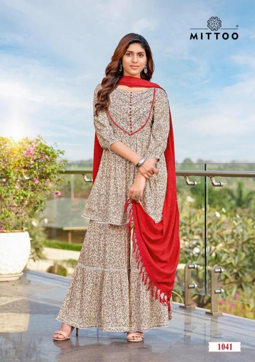 Beautiful designer party wear sharara suit