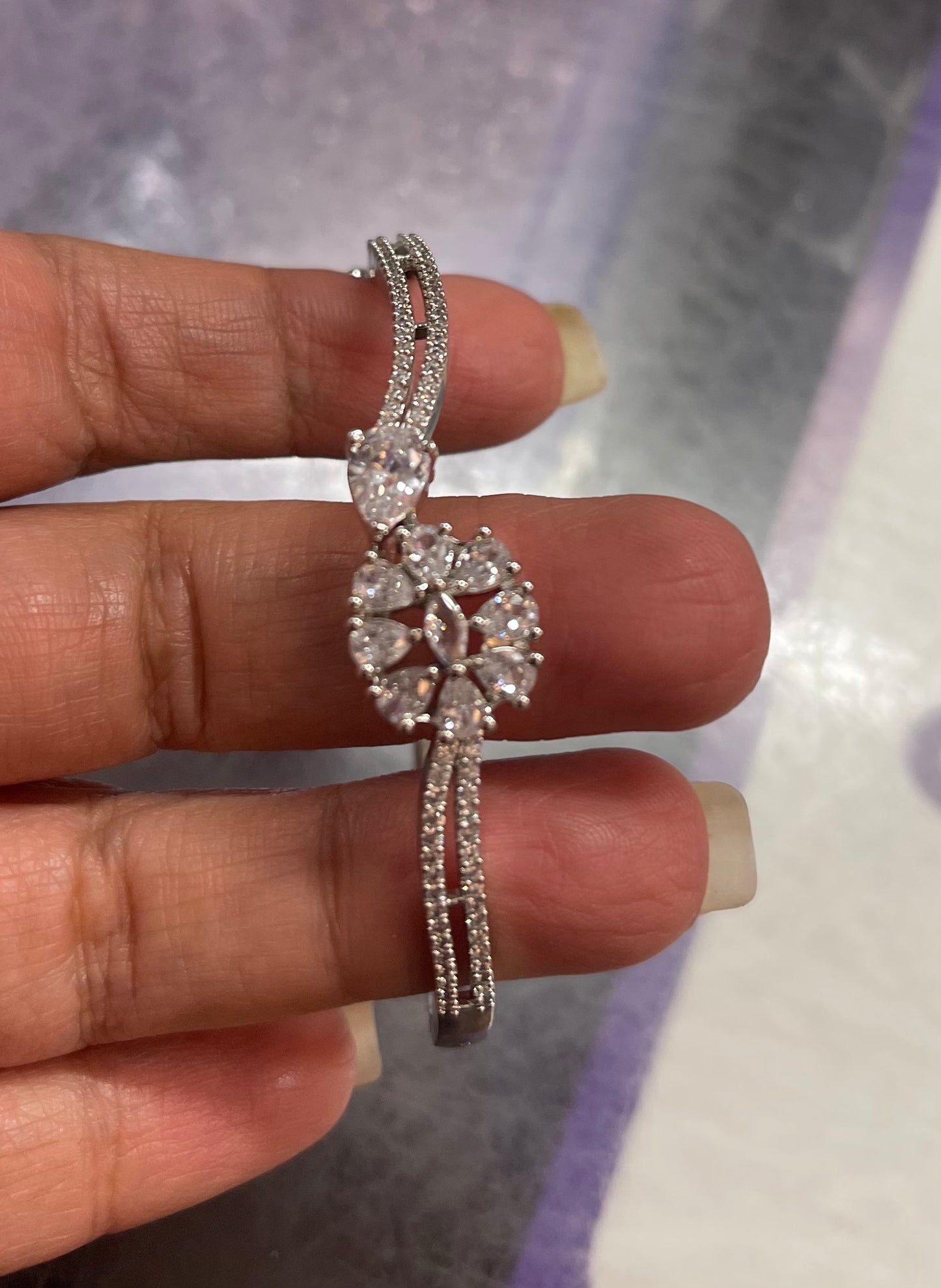 Beautiful designer American diamond bracelet