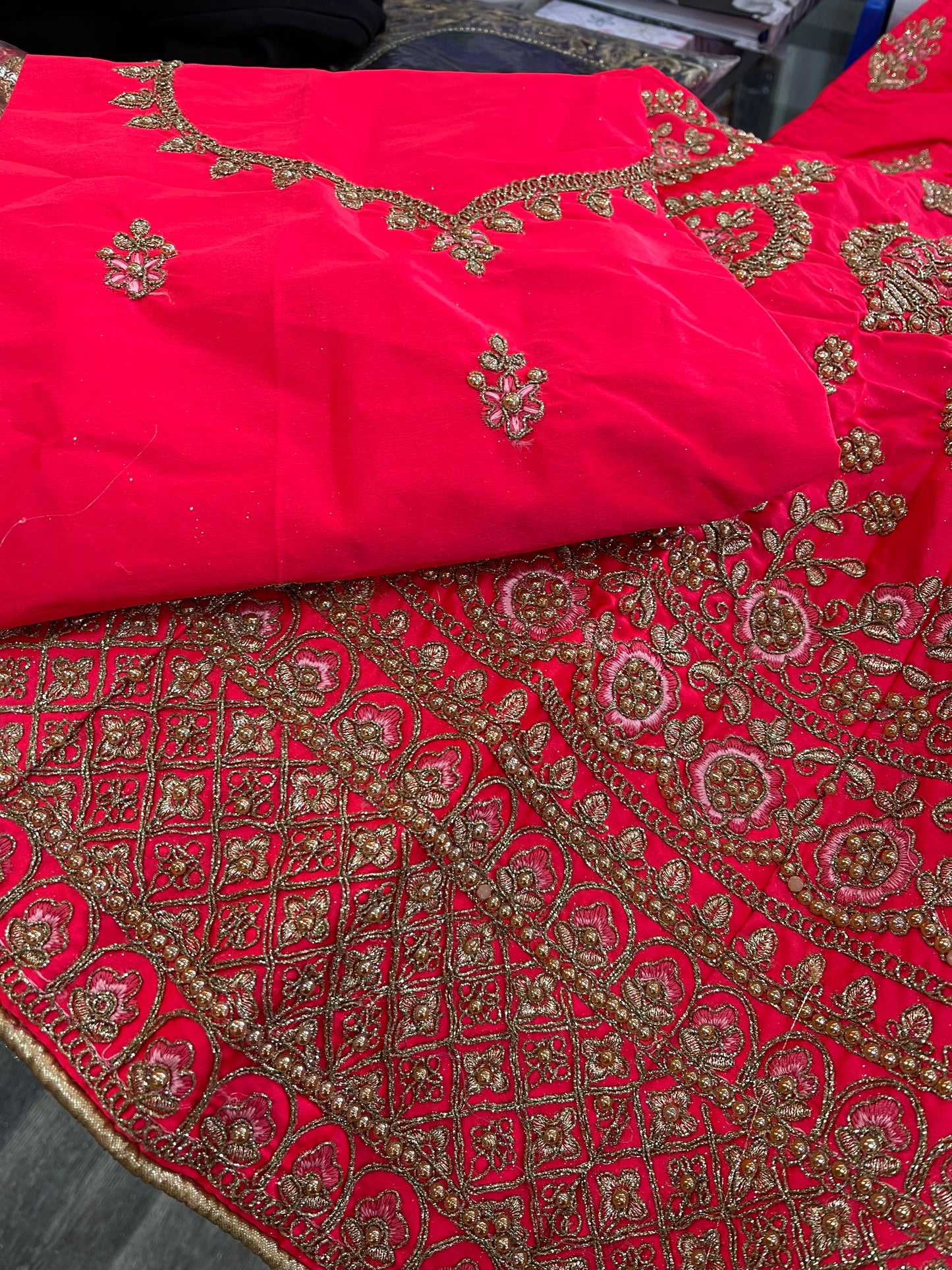 Beautiful designer semi stitch lengha choli