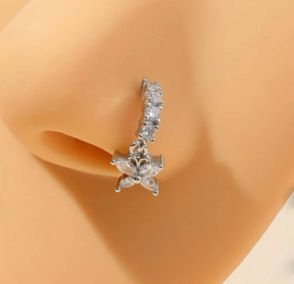 Beautiful designer stone nose ring