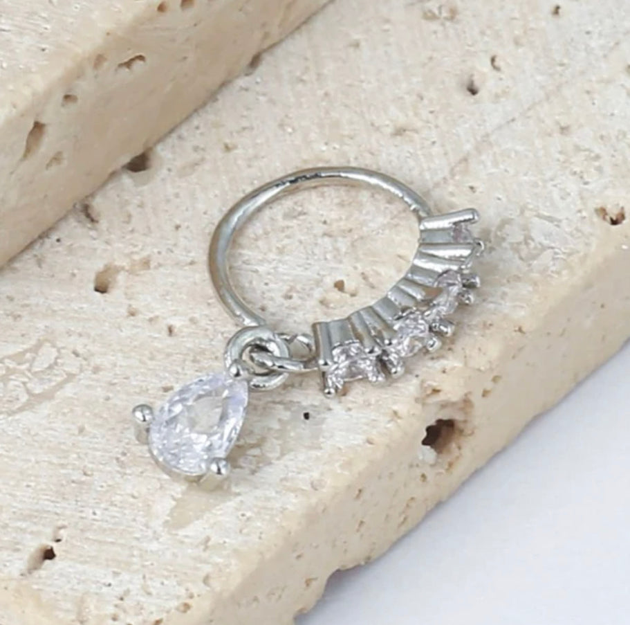 Beautiful designer stone nose ring