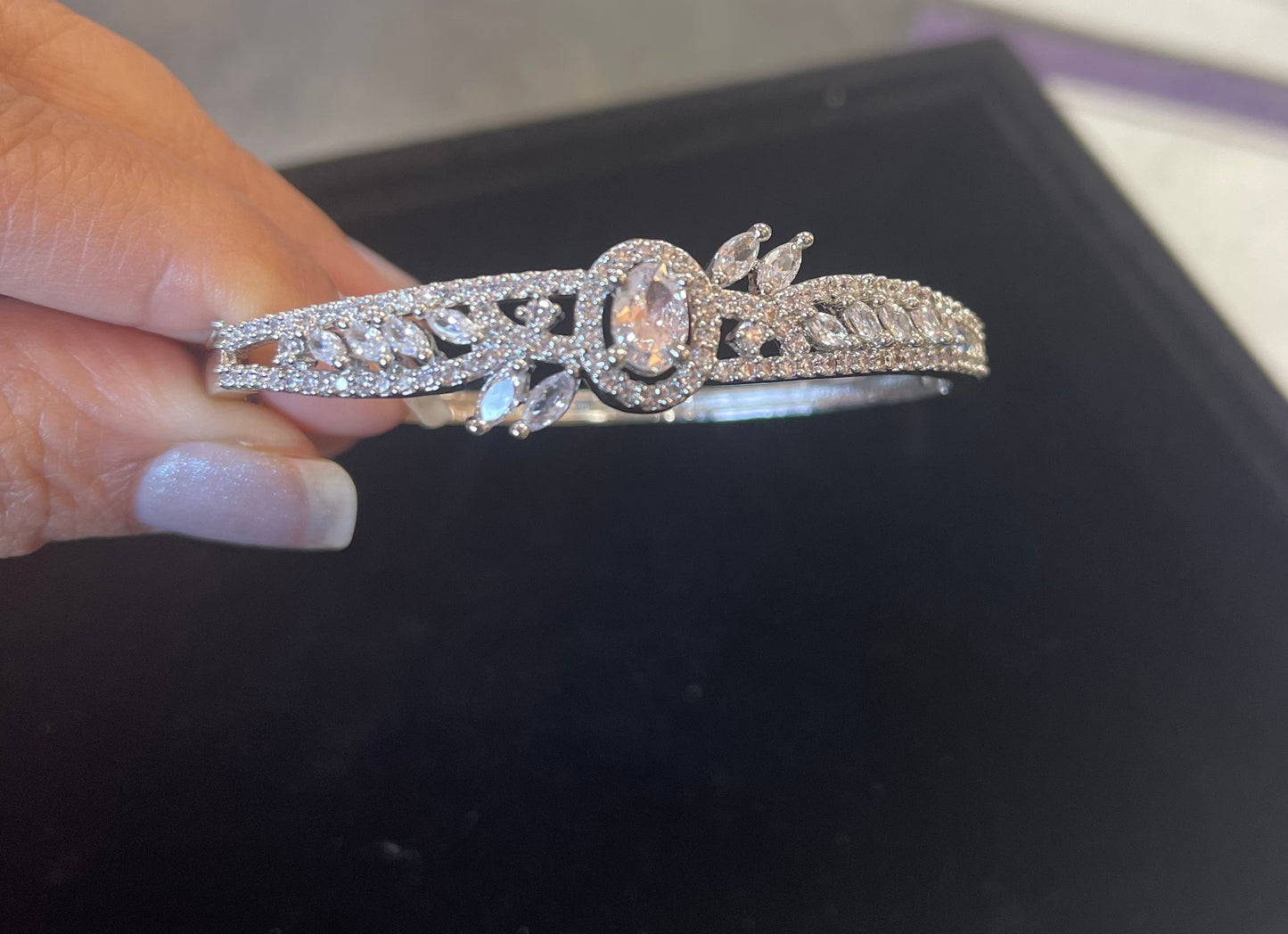 Beautiful designer American diamond bracelet