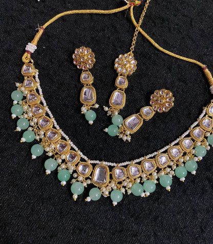 Beautiful designer kundan necklace set