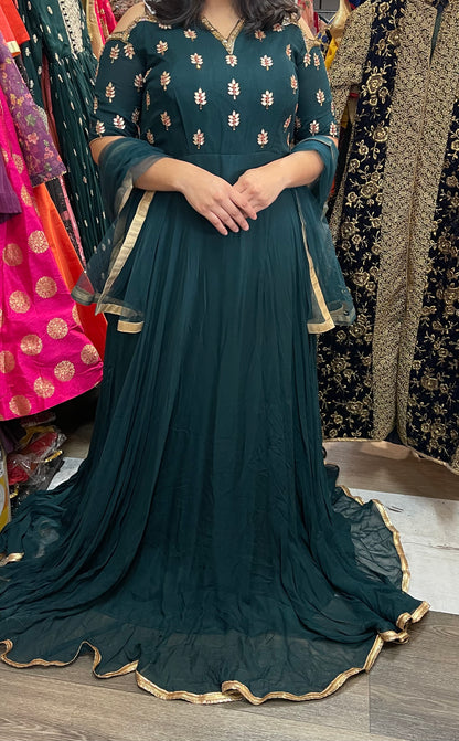 Beautiful designer indo western gown