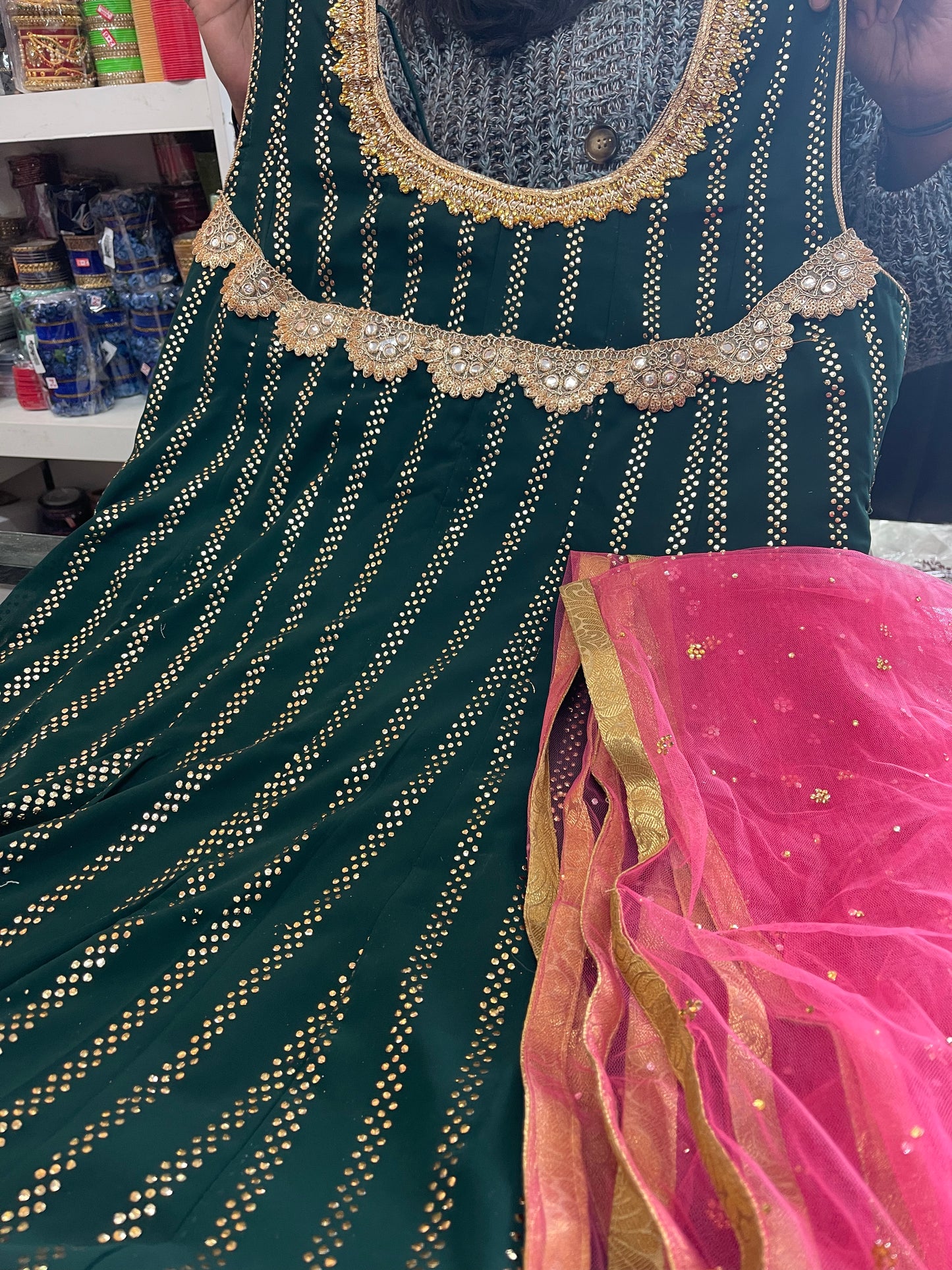 Beautiful designer gown style anarkali