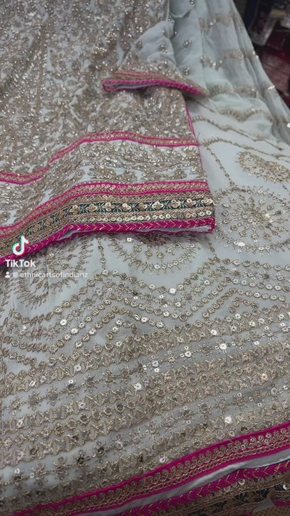Beautiful designer ready made long top lengha
