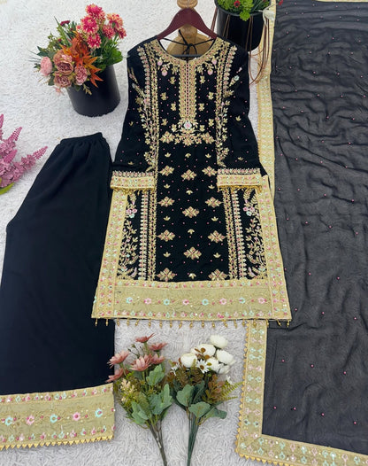 Beautiful designer plazo suit