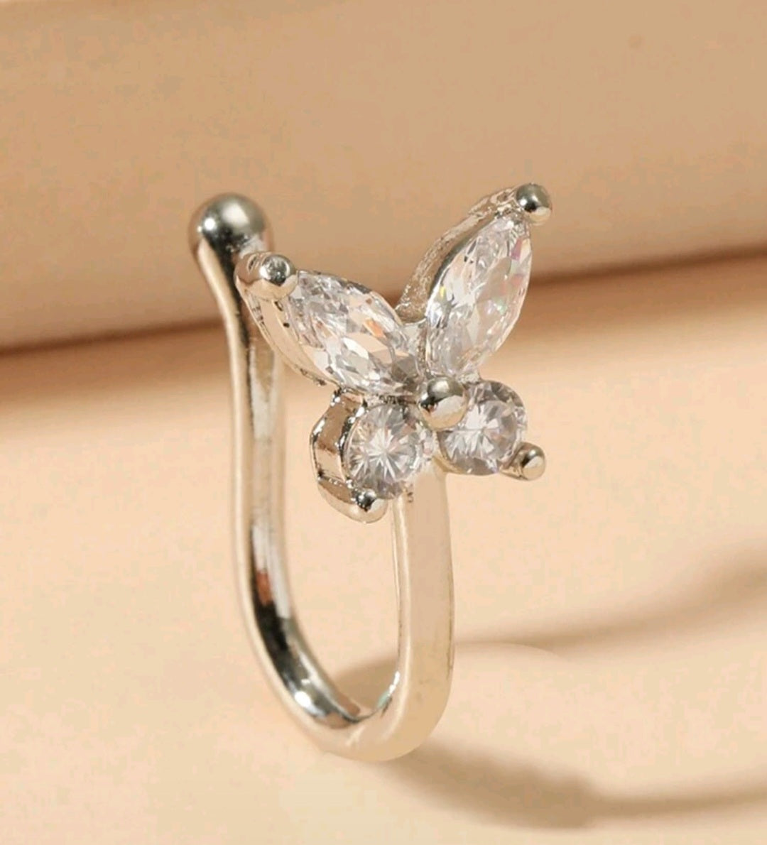 Beautiful designer stone nose ring