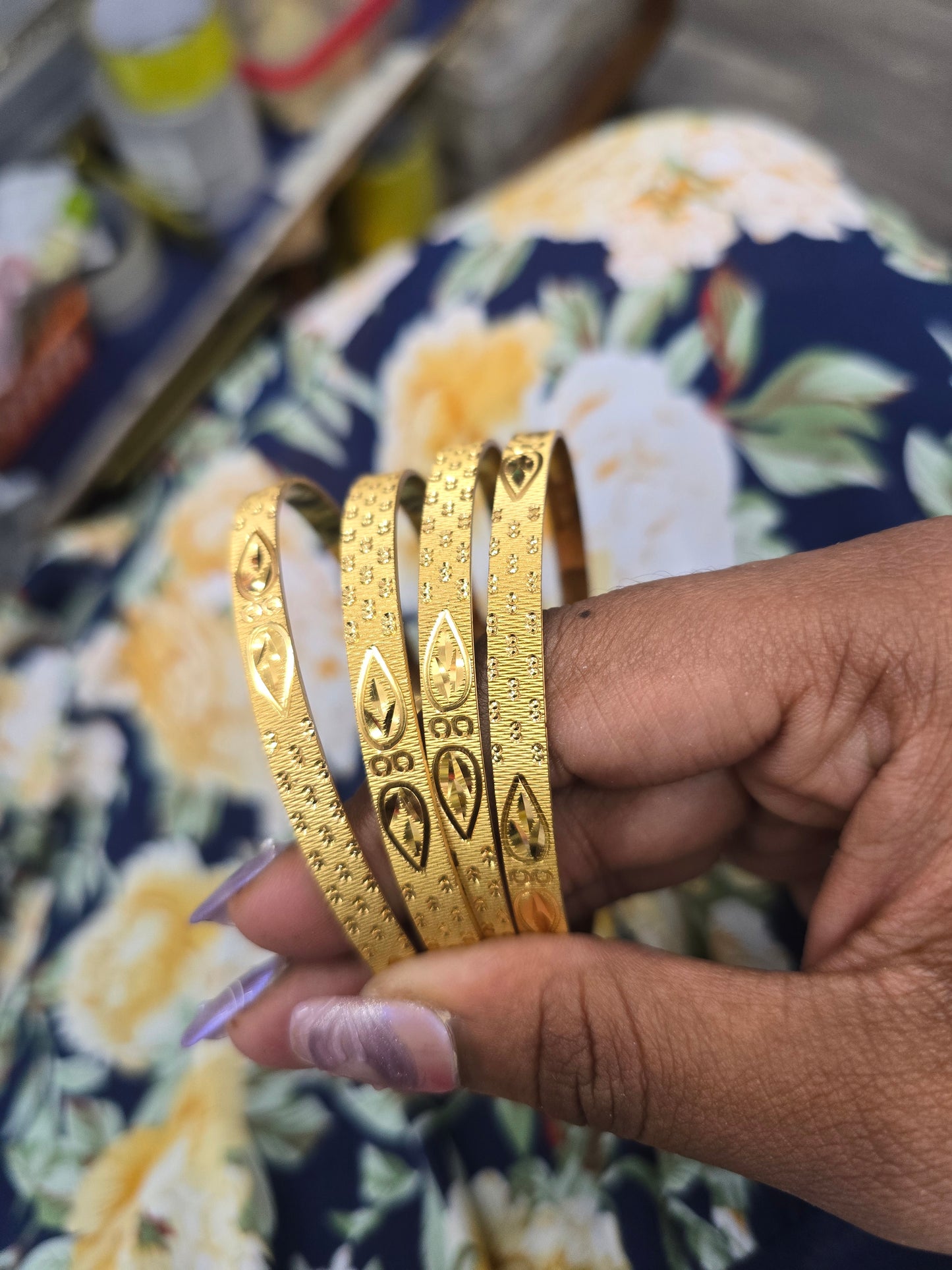 Beautiful gold plated bangles