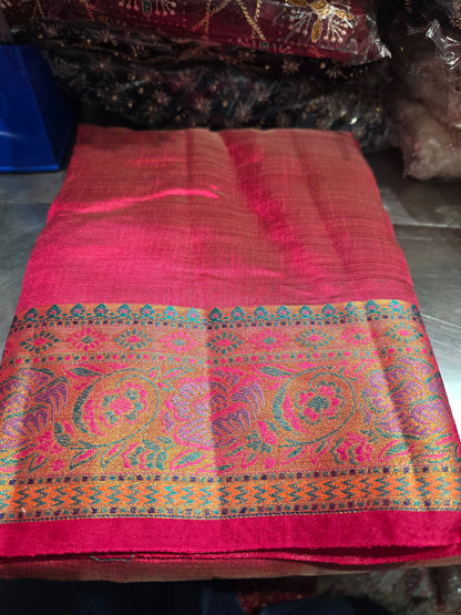 Beautiful designer temple silk saree