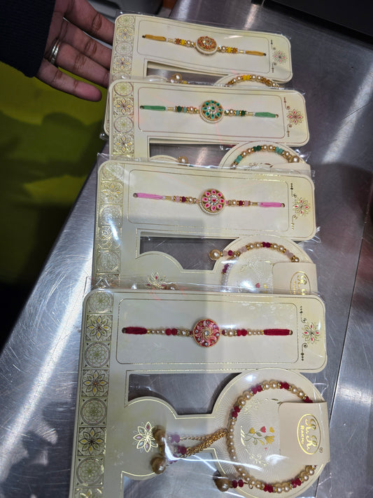 Beautiful designer Bhaiya Bhabhi Rakhi