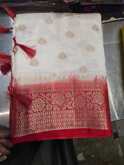 Beautiful designer temple silk saree