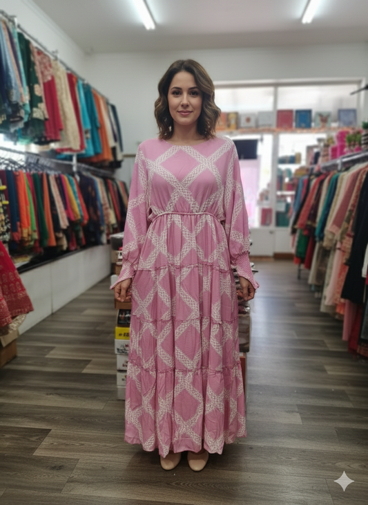 Beautiful designer floor length flare dress