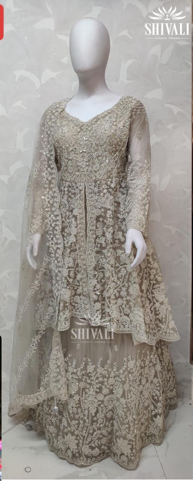 Beautiful designer long top lengha choli