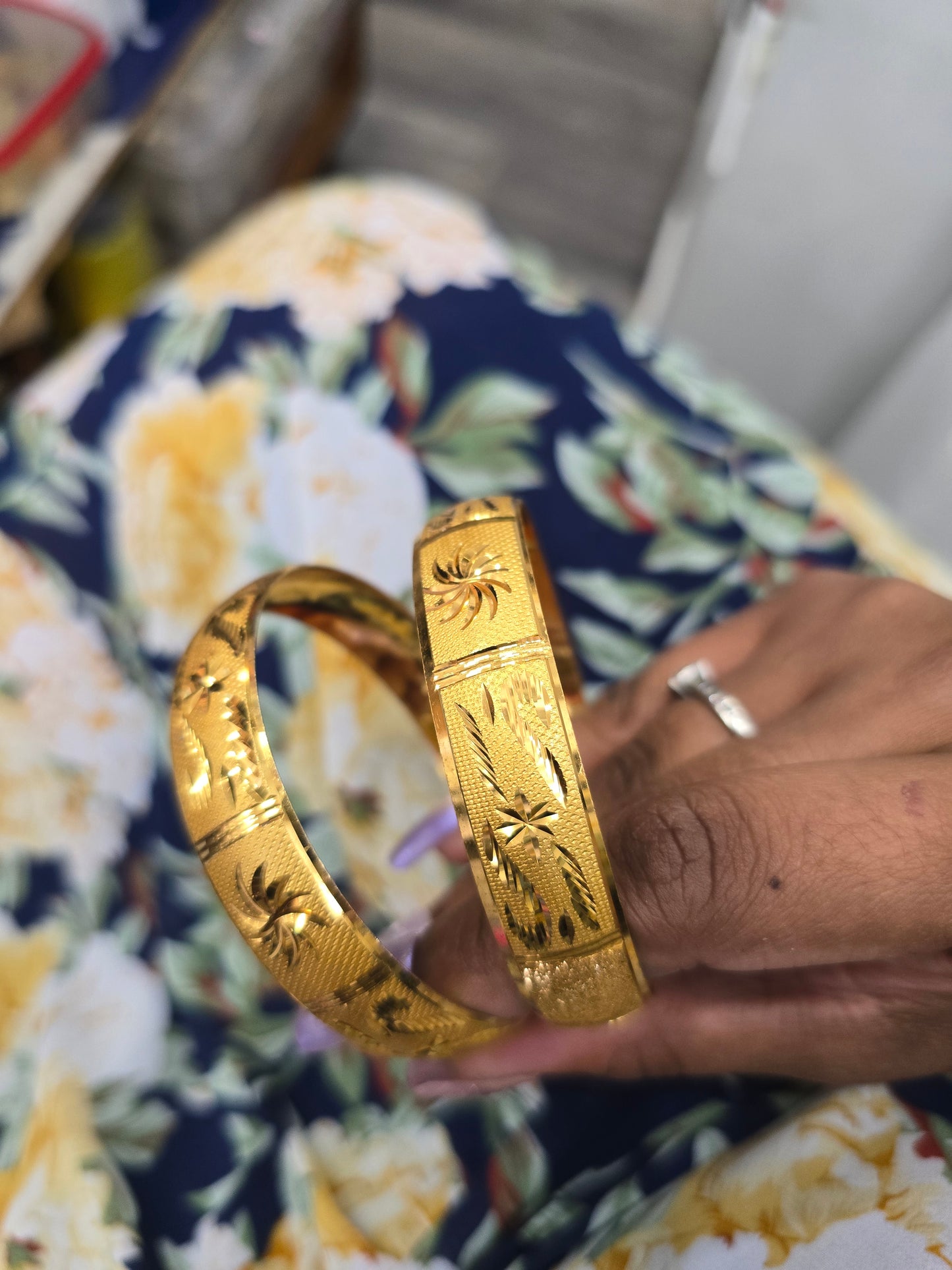 Beautiful gold plated bangles