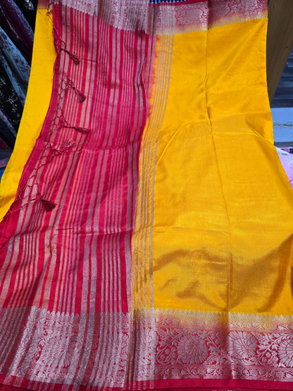 Beautiful designer temple silk saree