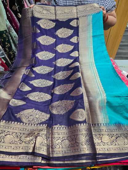 Beautiful designer temple silk saree