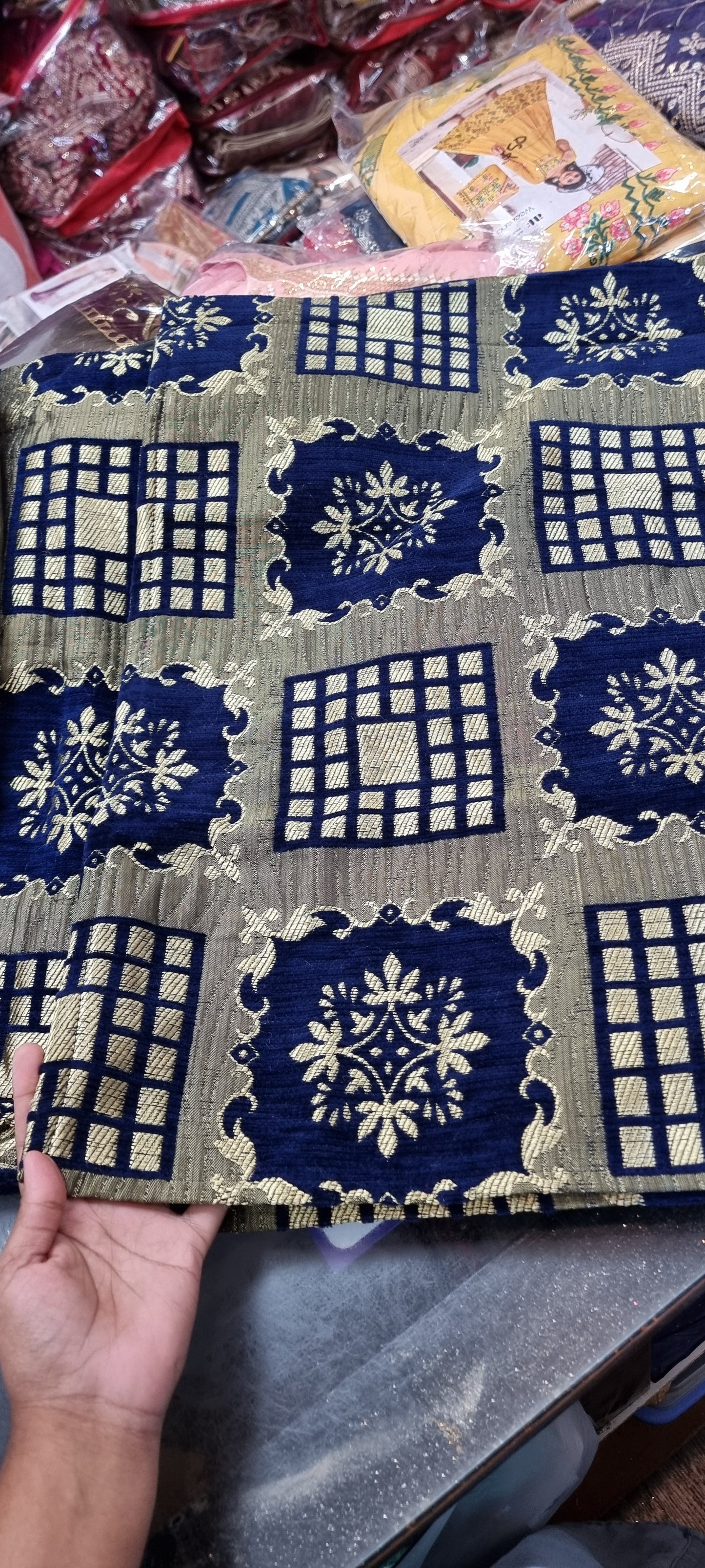 Beautiful designer velvet bedspread