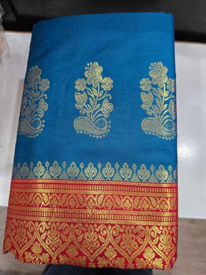 Beautiful designer temple silk saree