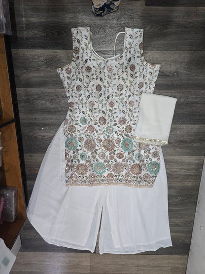 Beautiful designer plus size plazo suit