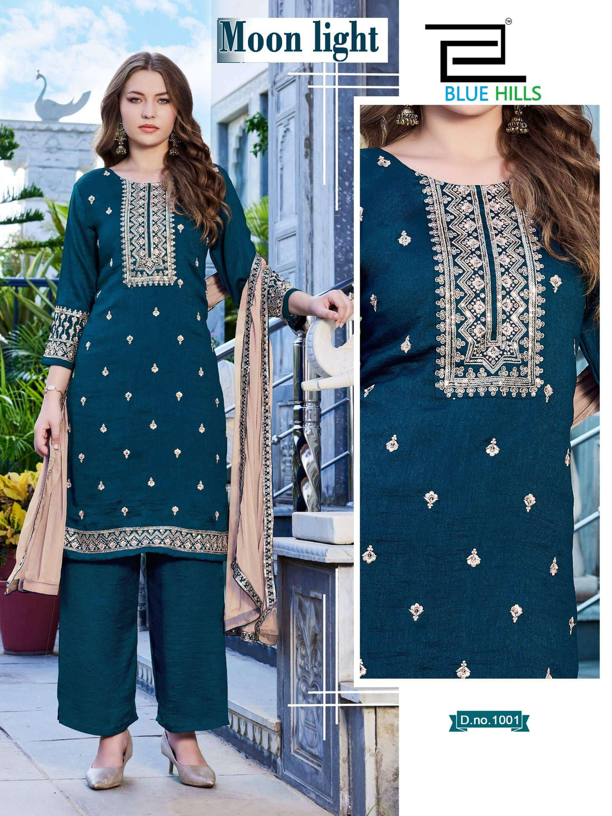 Beautiful designer plazo suit