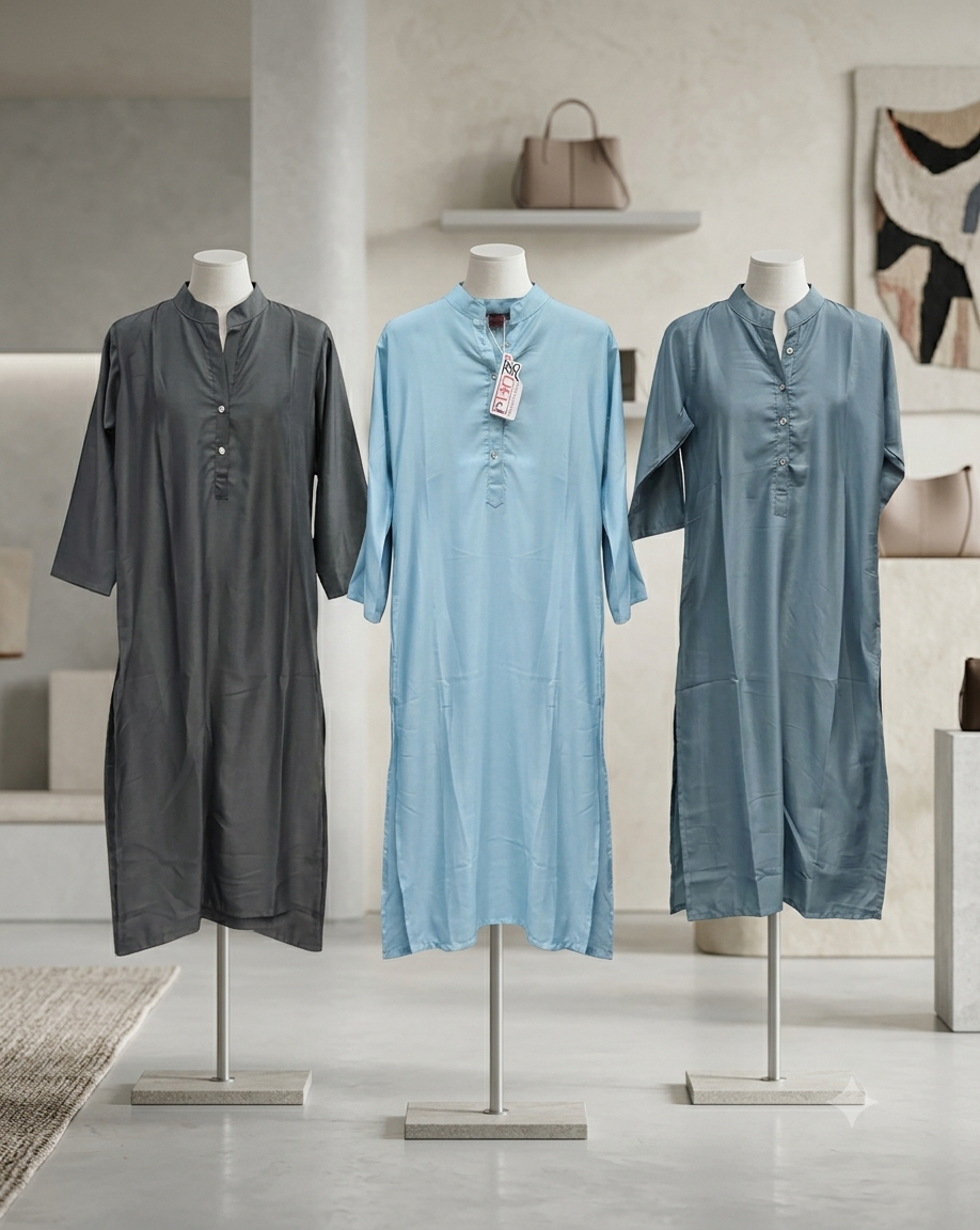 Beautiful designer plain kurtis combo