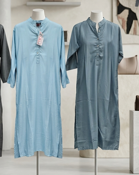 Beautiful designer plain kurtis combo
