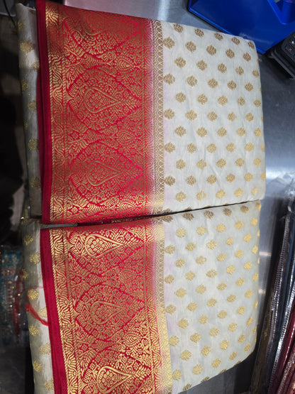 Beautiful designer temple silk saree