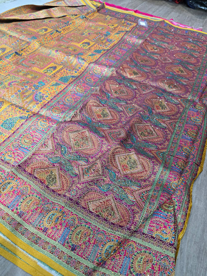 Beautiful designer pure silk saree