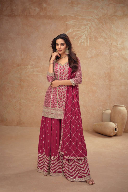 Beautiful designer plazo suit