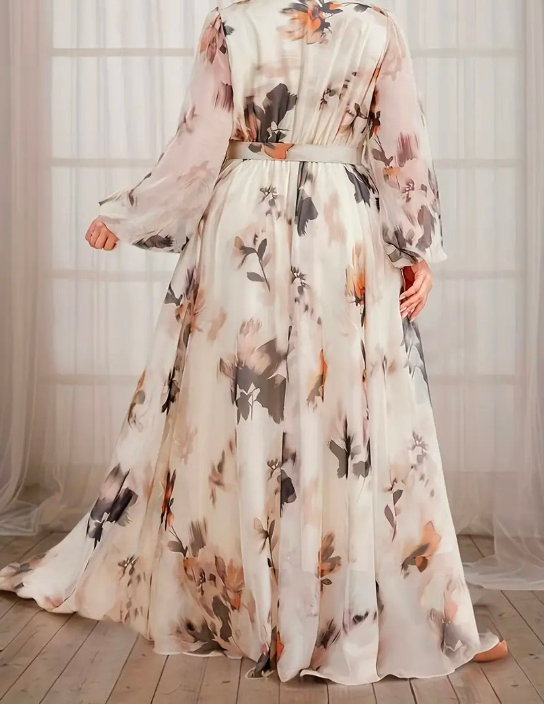 Beautiful designer long dress floral