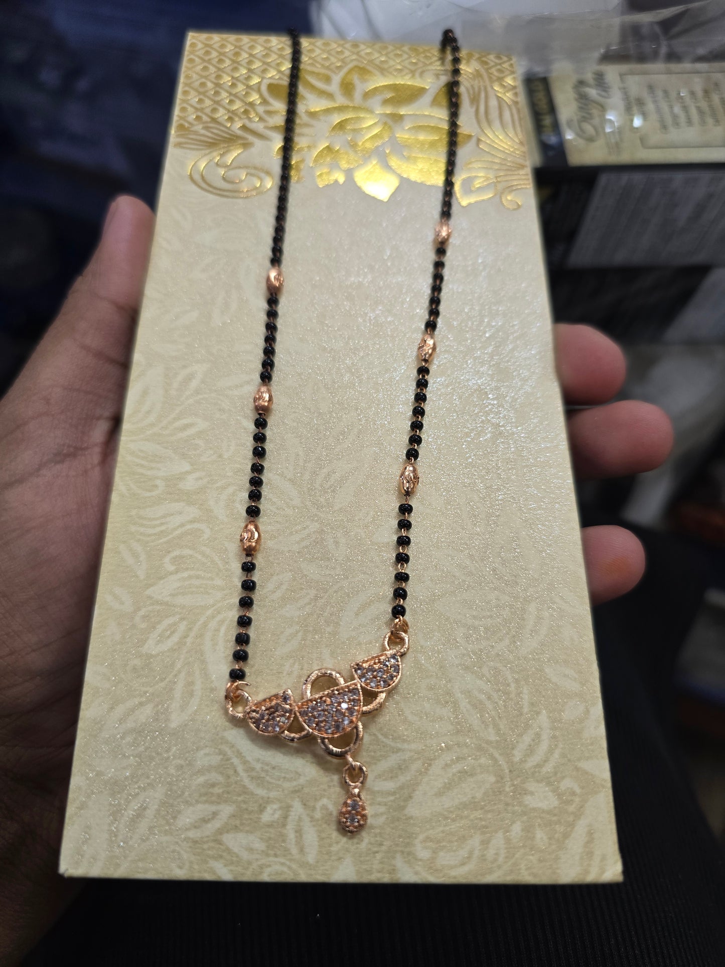 Beautiful designer American diamond mangalsutra