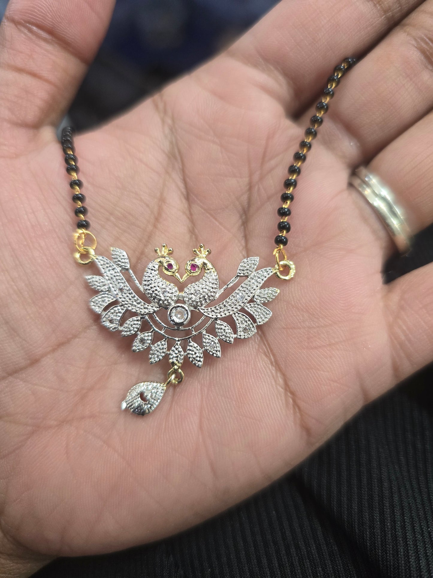 Beautiful designer American diamond mangalsutra