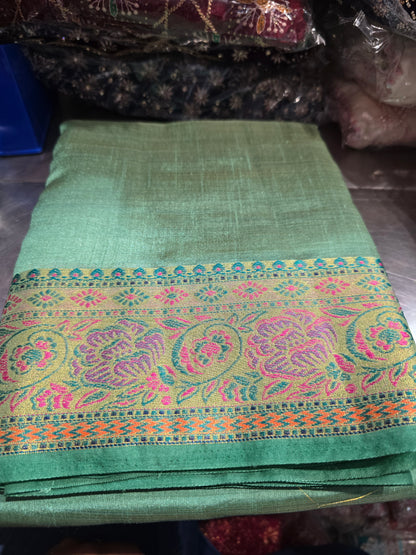 Beautiful designer temple silk saree