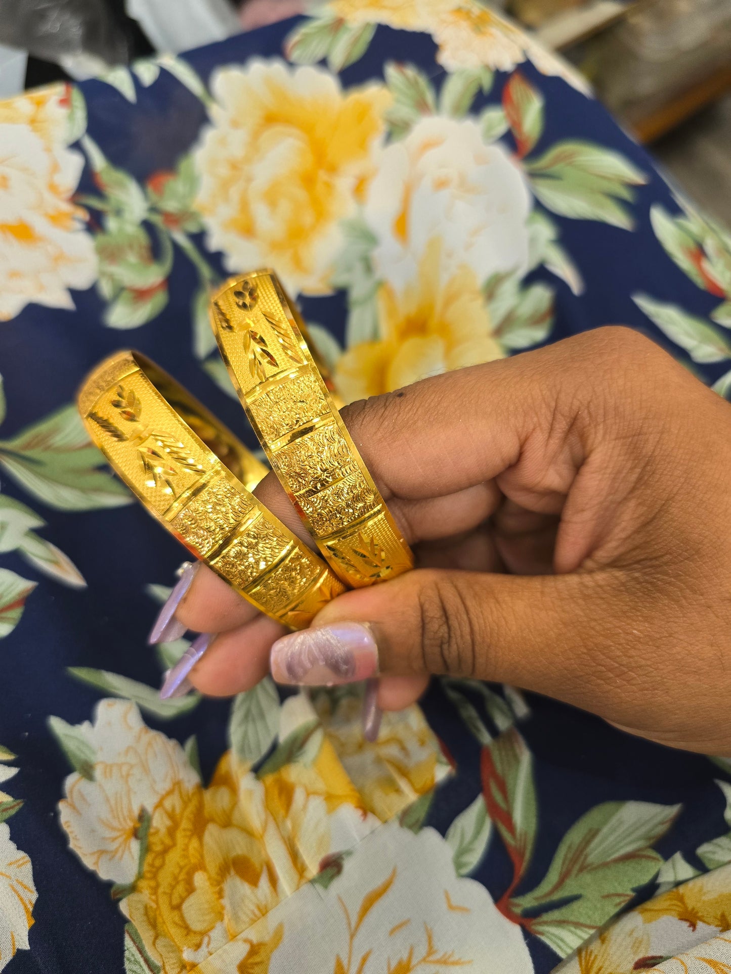 Beautiful gold plated bangles