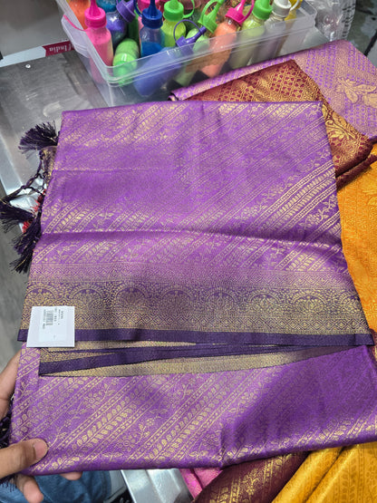 Beautiful designer mulberry silk saree