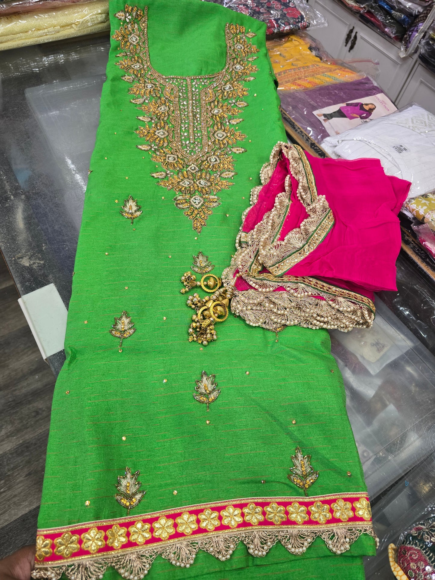 Beautiful designer unstitched suit