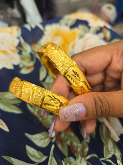 Beautiful gold plated bangles