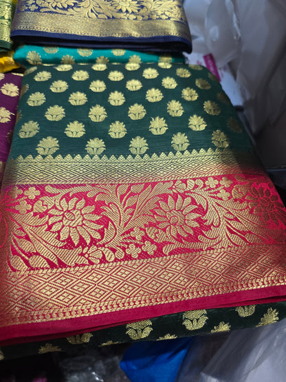 Beautiful designer silk saree