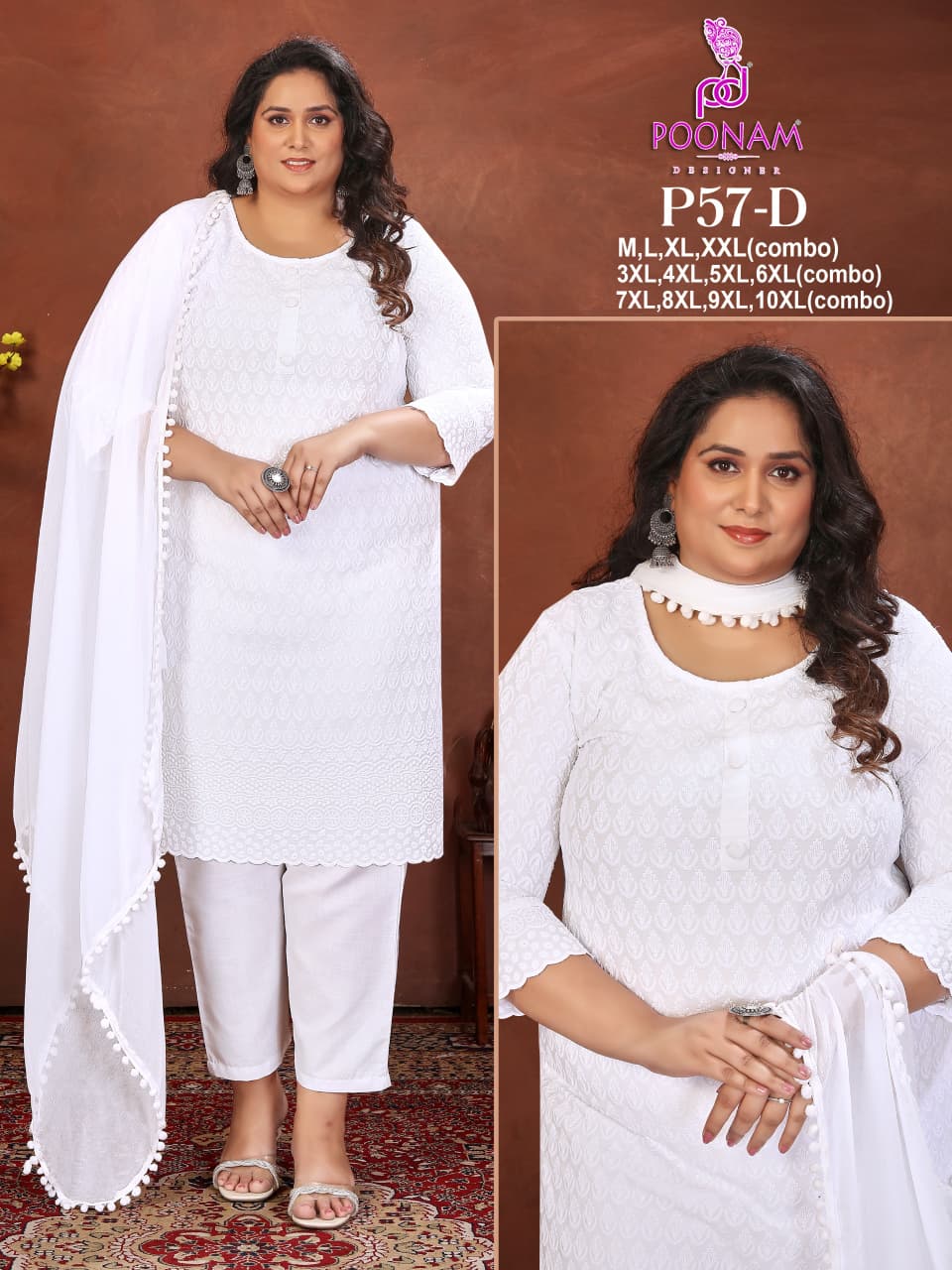 Beautiful designer sequins  kurti pants dupptta set
