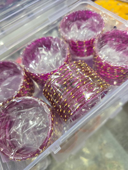 Beautiful designer raindrop bangles set