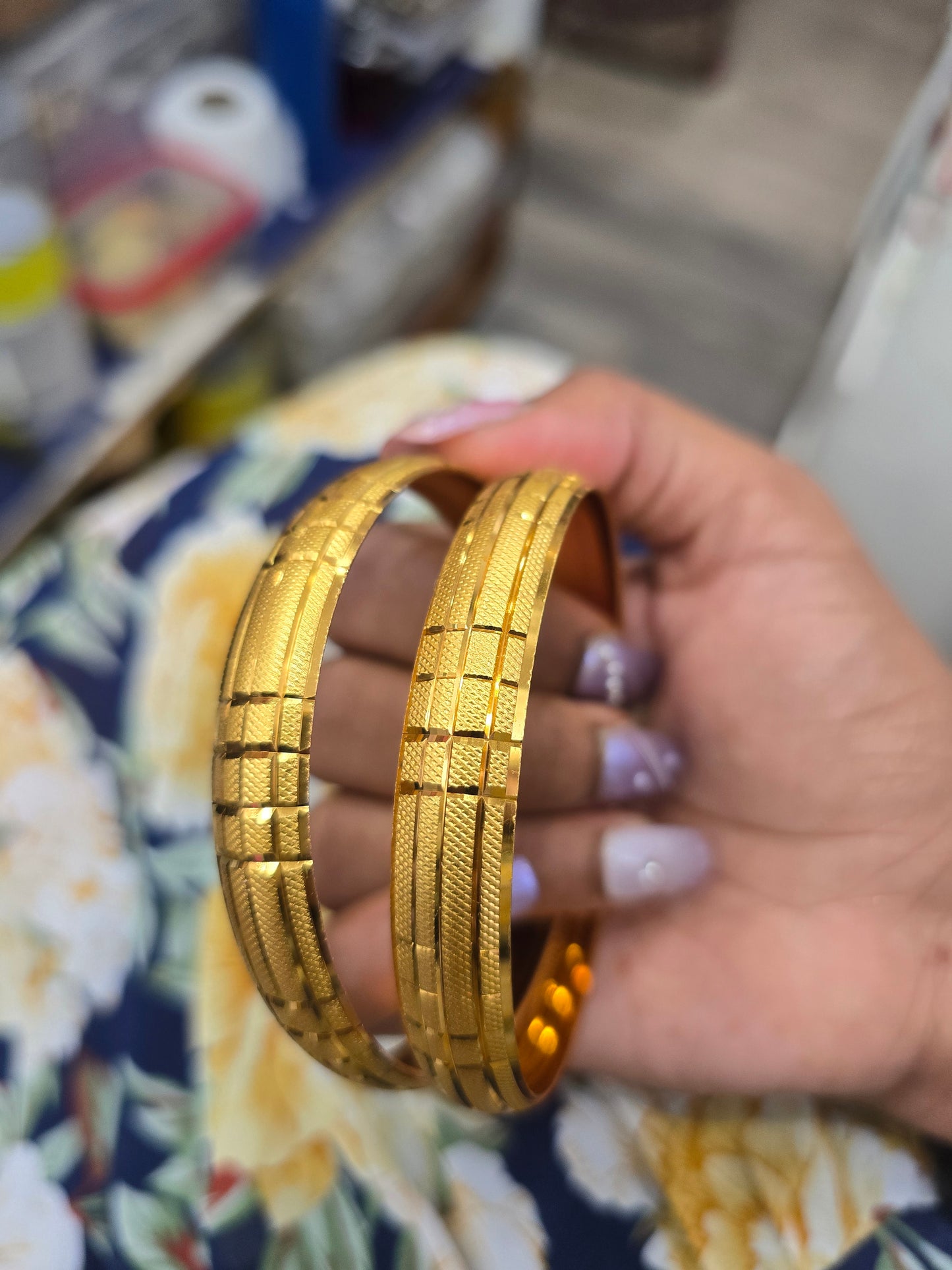 Beautiful gold plated bangles