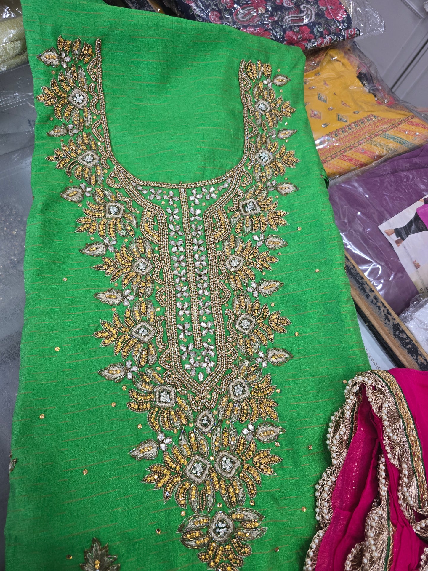 Beautiful designer unstitched suit