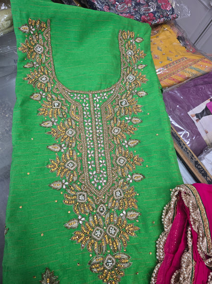 Beautiful designer unstitched suit